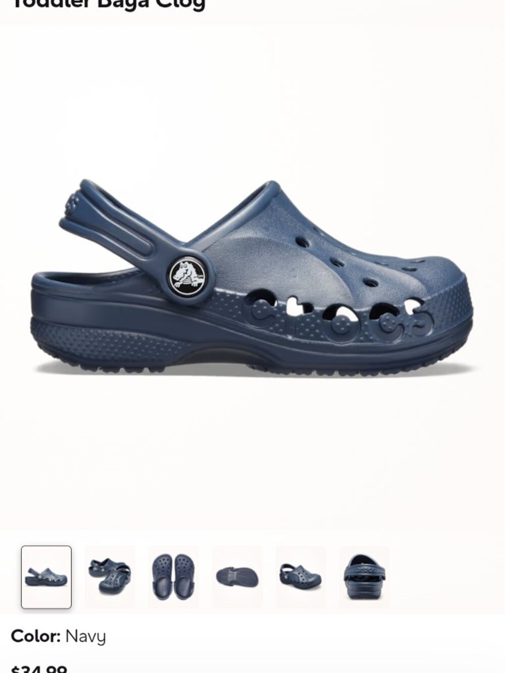 CROCS Aqua Blue/Elite Blue Kid's Size 10 💙 - Picture 9 of 9